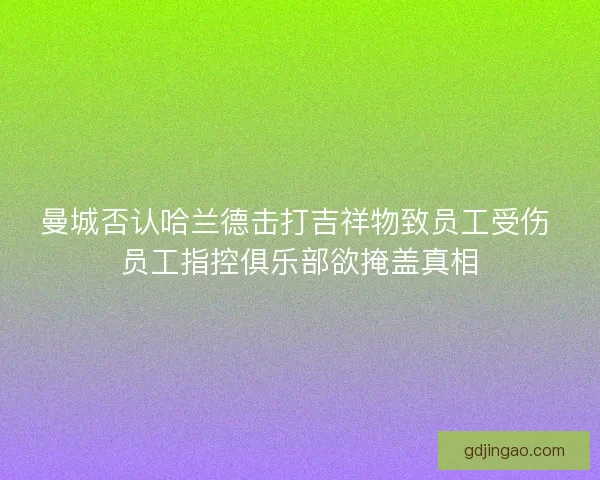 曼城否认哈兰德击打吉祥物致员工受伤 员工指控俱乐部欲掩盖真相